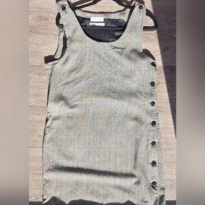 Rafaella Vintage 100% Worsted Wool Houndstooth Jumper Dress Size 10